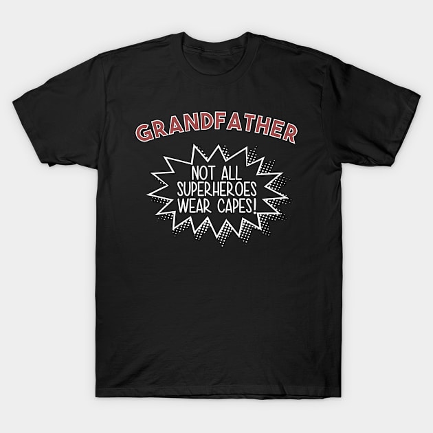 Grandfather Superhero Cape T-Shirt by yeoys